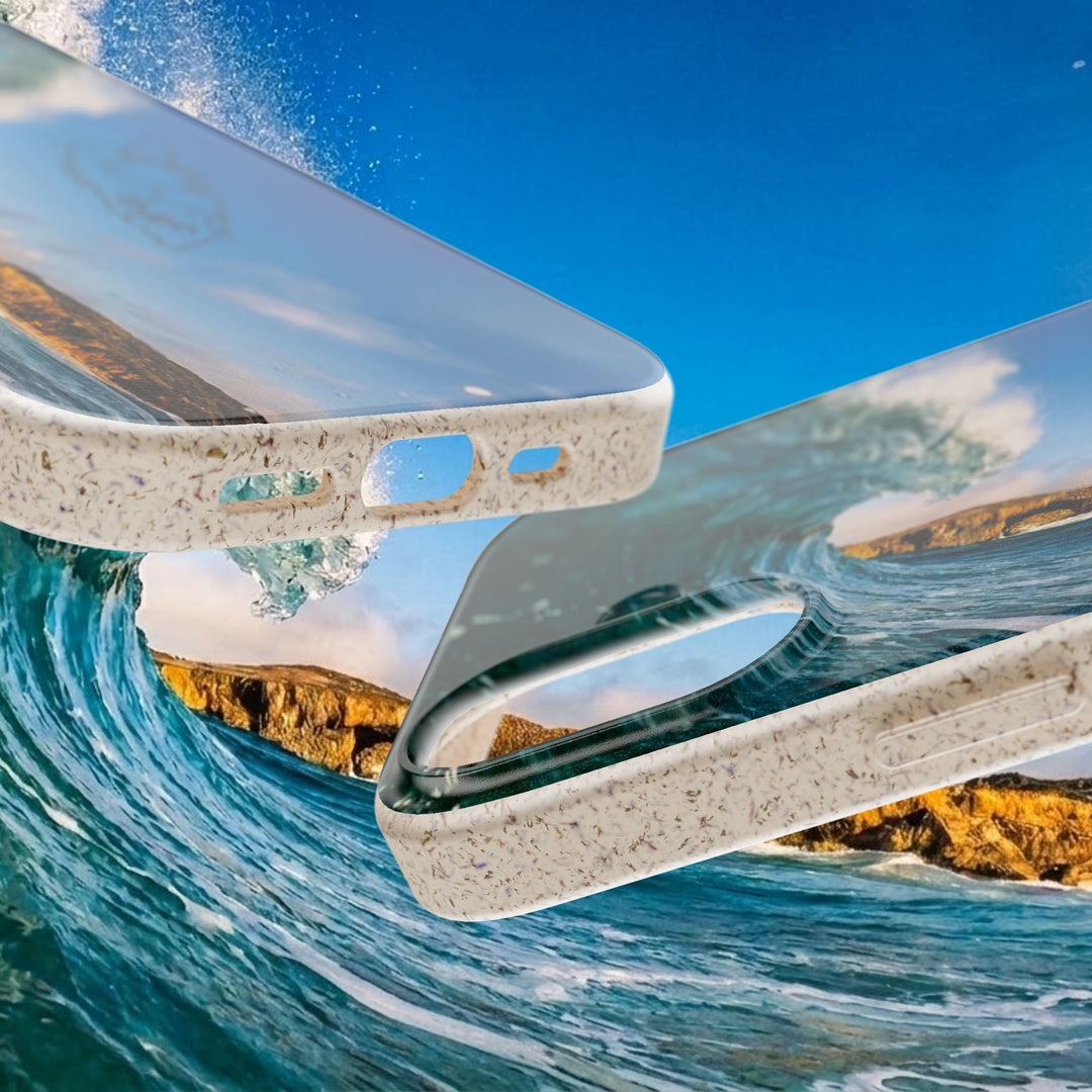 Biodegradable Phone Case ~ Shark Bay Wave, Aruba
