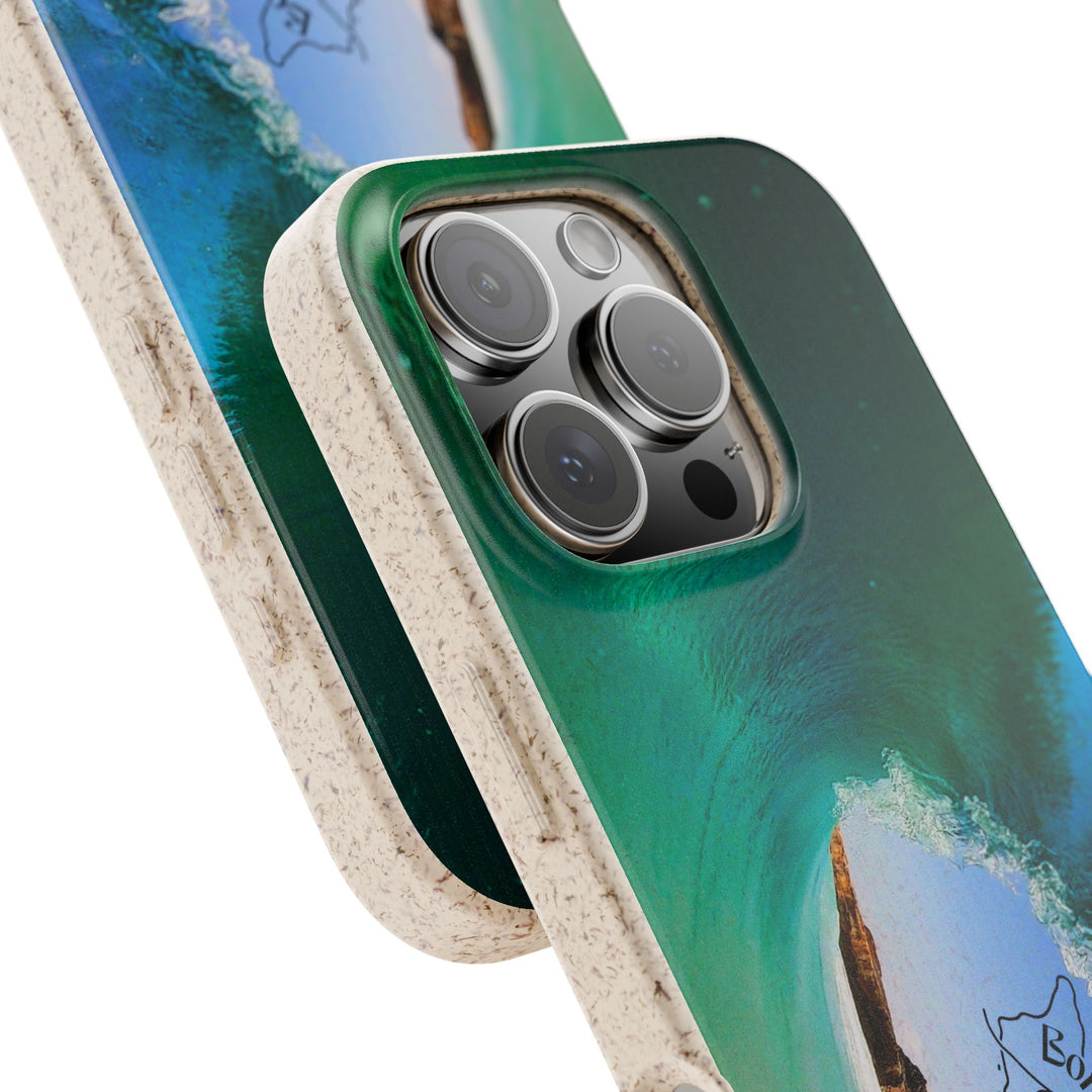 Biodegradable Phone Case — Dos Playa Wave, Eco-Friendly