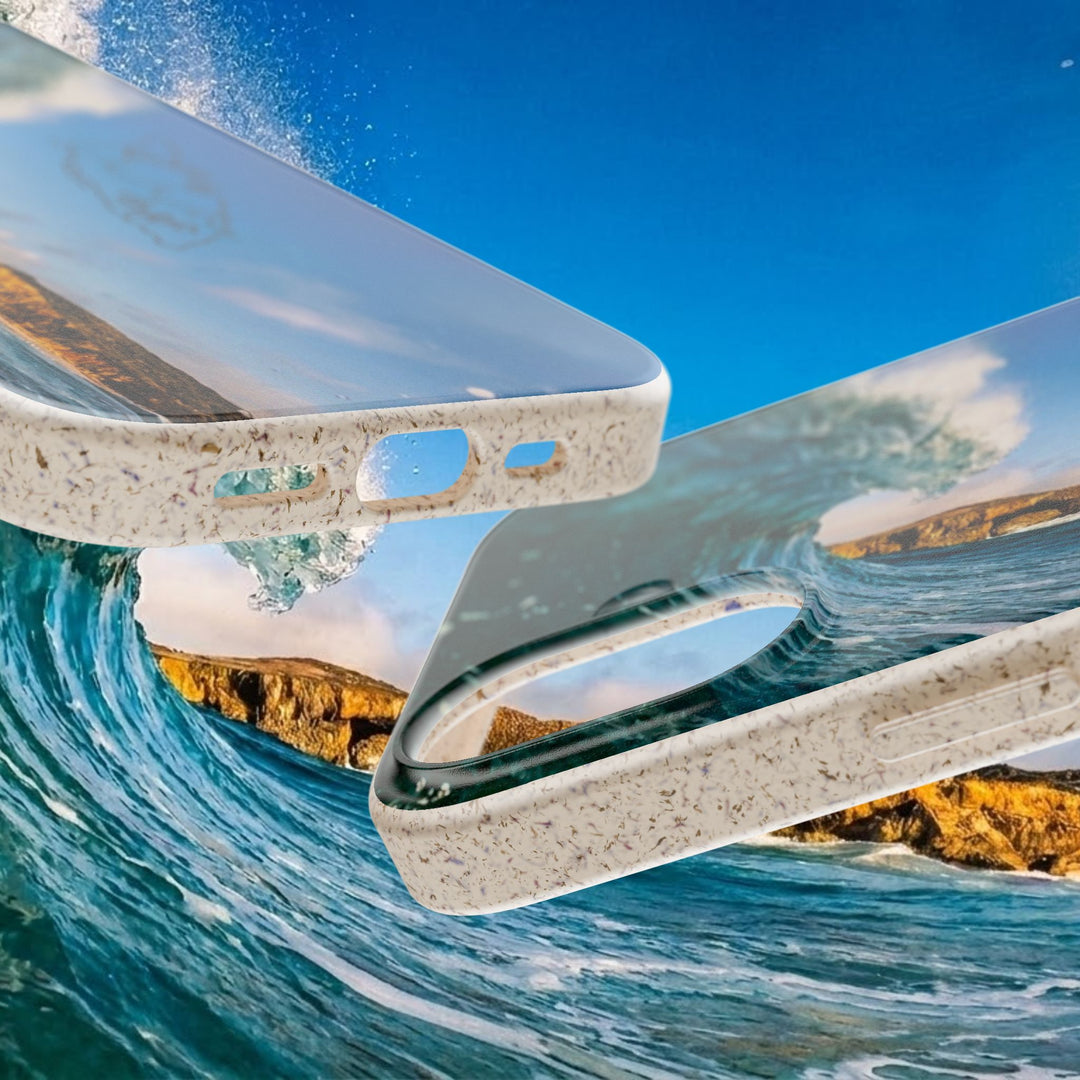 Biodegradable Phone Case ~ Shark Bay Wave, Aruba