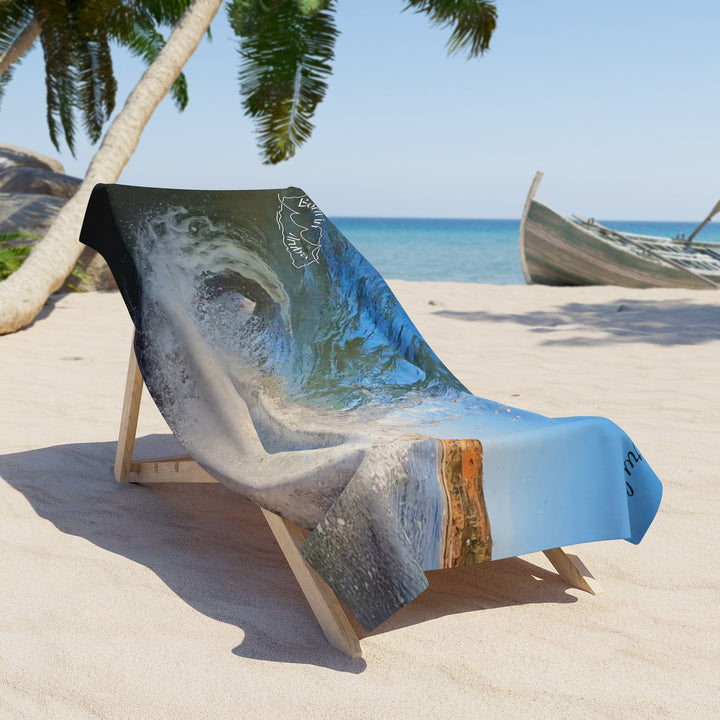 Born in Aruba ~ Andicuri Wave Beach Towel
