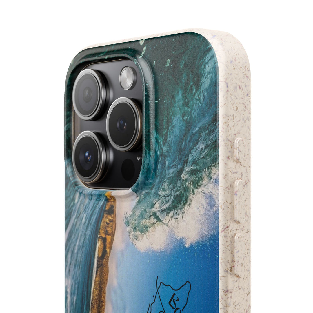 Biodegradable Phone Case ~ Shark Bay Wave, Aruba