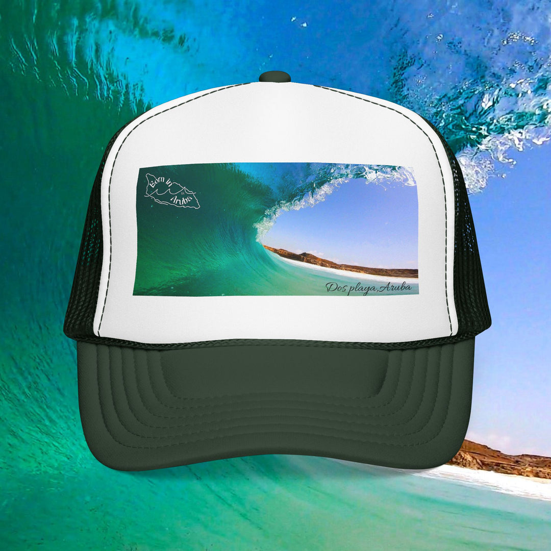 Dos Playa Emerald Barrel ~ Foam Trucker Cap