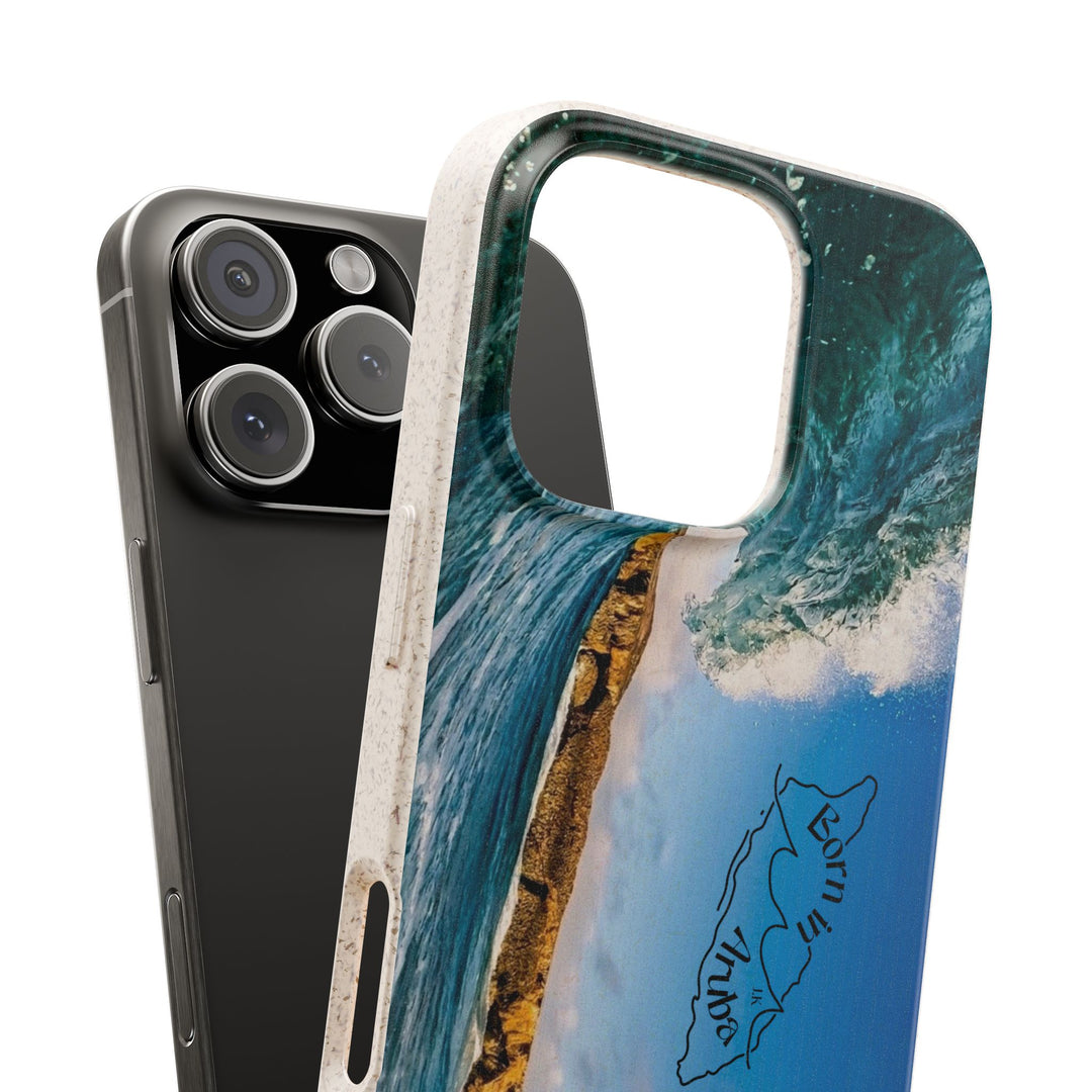 Biodegradable Phone Case ~ Shark Bay Wave, Aruba