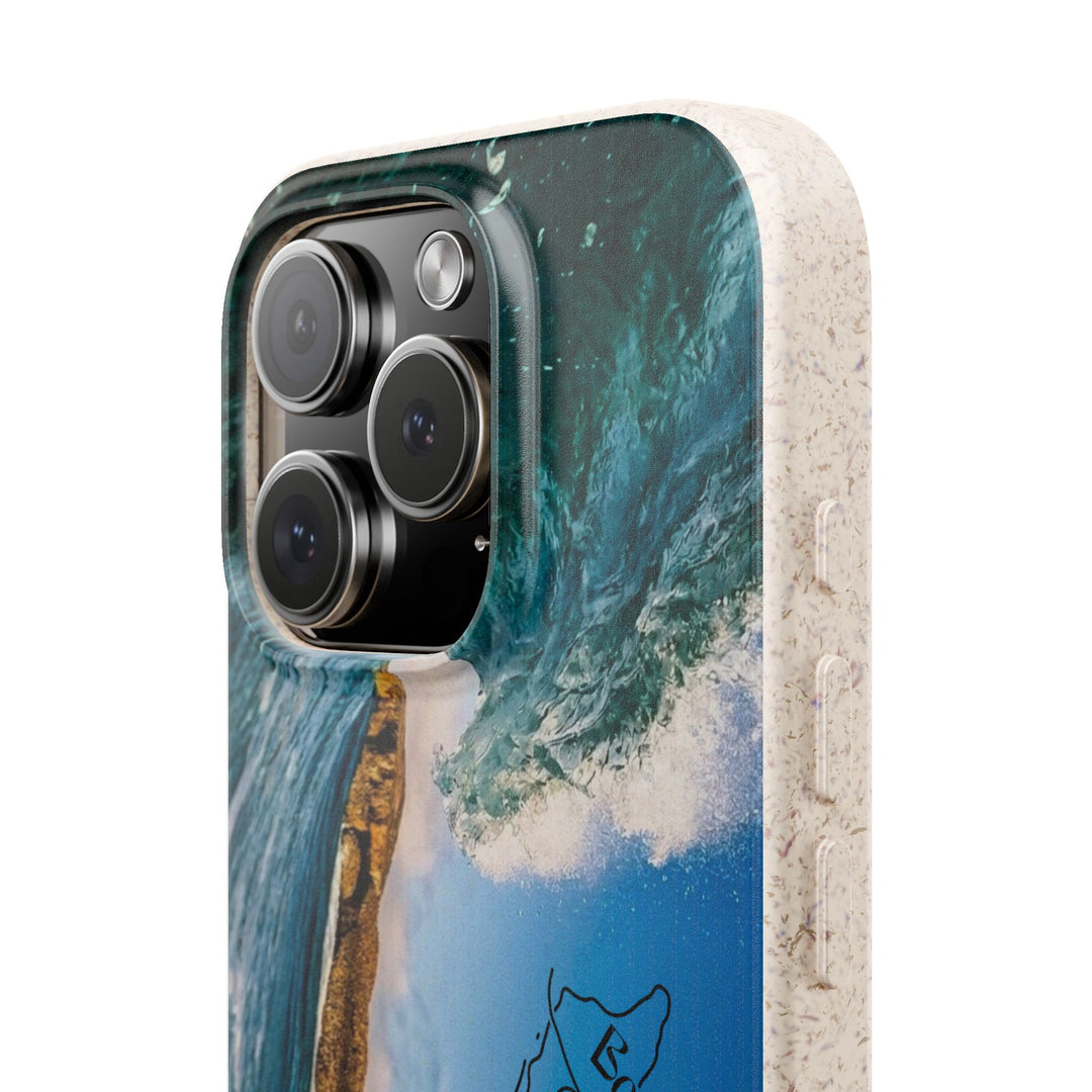 Biodegradable Phone Case ~ Shark Bay Wave, Aruba