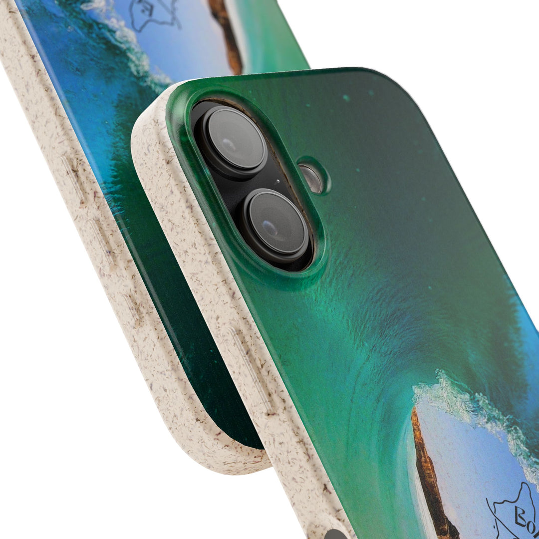 Biodegradable Phone Case — Dos Playa Wave, Eco-Friendly