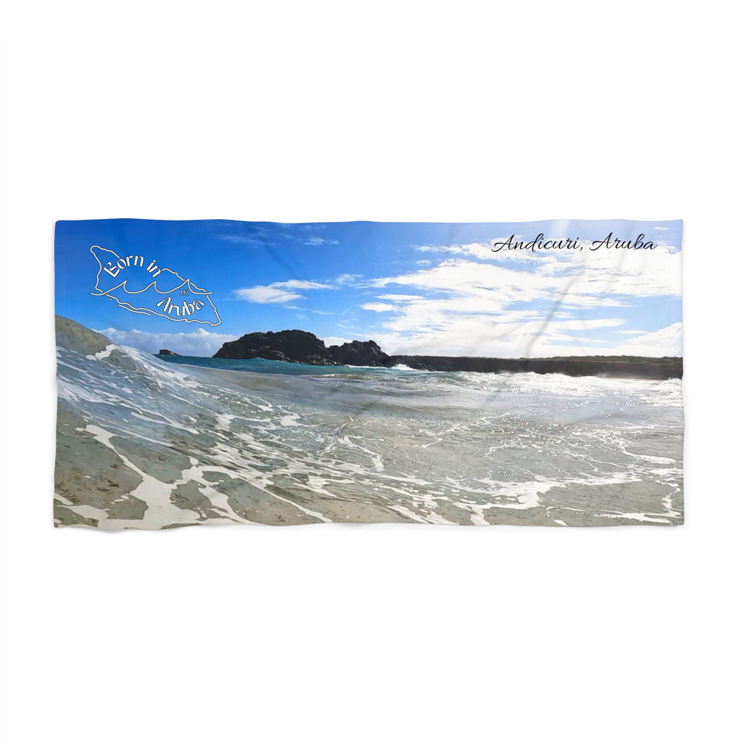 Born in Aruba ~ Andicuri Landscape Beach Towel