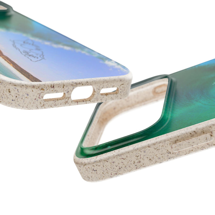 Biodegradable Phone Case — Dos Playa Wave, Eco-Friendly
