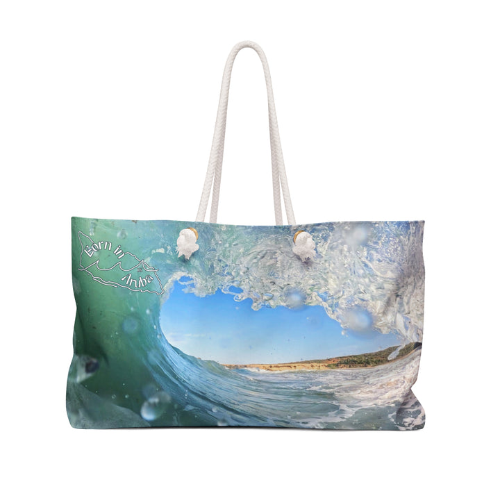 Born in Aruba ~ Andicuri Turquoise Barrel Weekender Bag