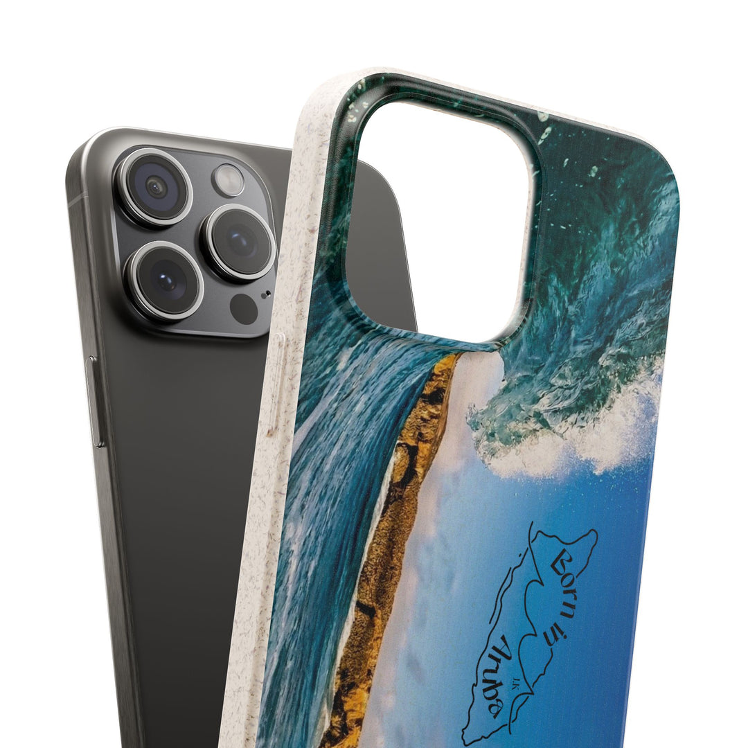 Biodegradable Phone Case ~ Shark Bay Wave, Aruba