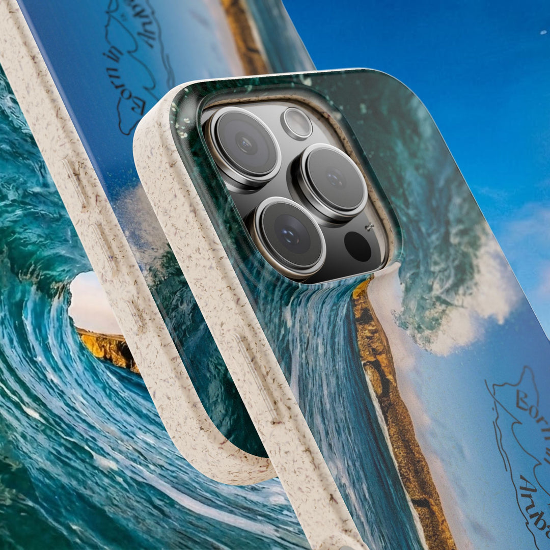 Biodegradable Phone Case ~ Shark Bay Wave, Aruba