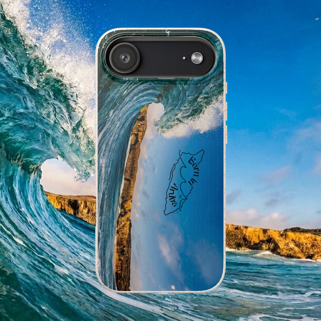 Biodegradable Phone Case ~ Shark Bay Wave, Aruba