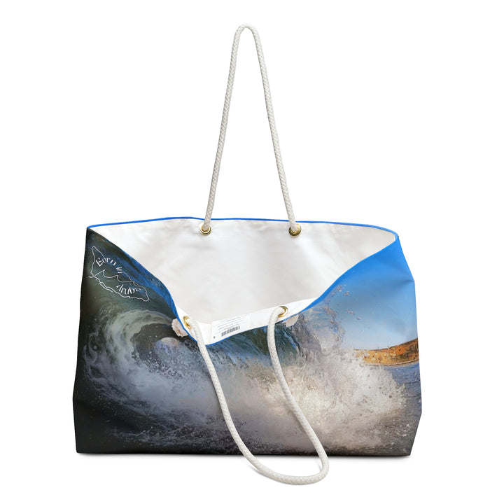 Born in Aruba ~ Andicuri Deep Blue Barrel Weekender Bag