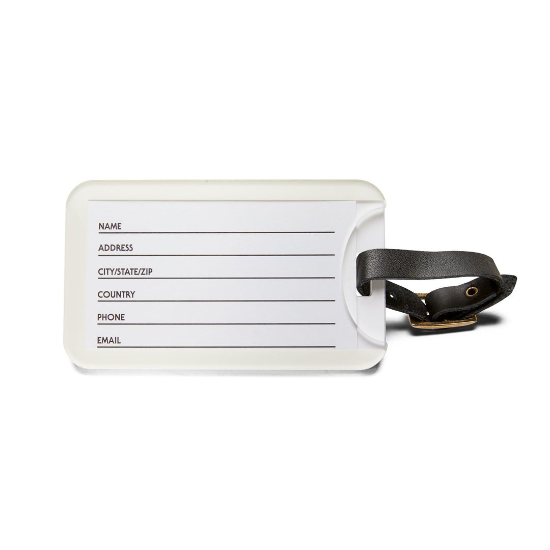 Wave View Luggage Tag — Scenic Ocean Wave Travel ID