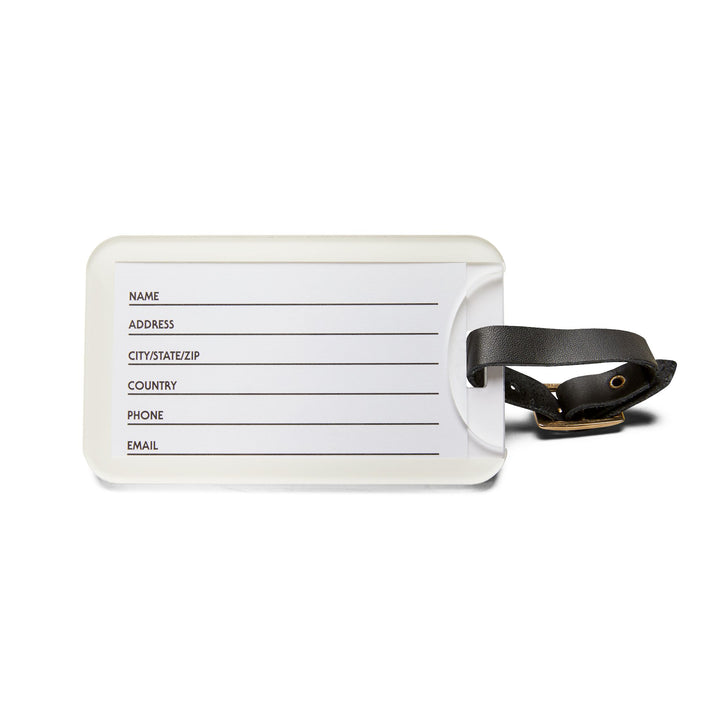 Wave Tunnel Photo Luggage Tag — 'Earth & Waves' Surf Travel ID