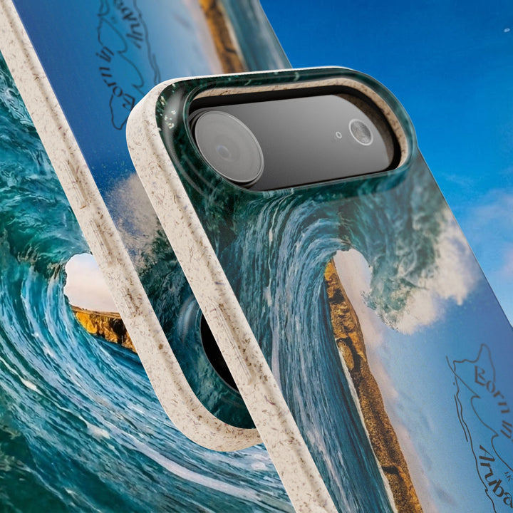 Biodegradable Phone Case ~ Shark Bay Wave, Aruba