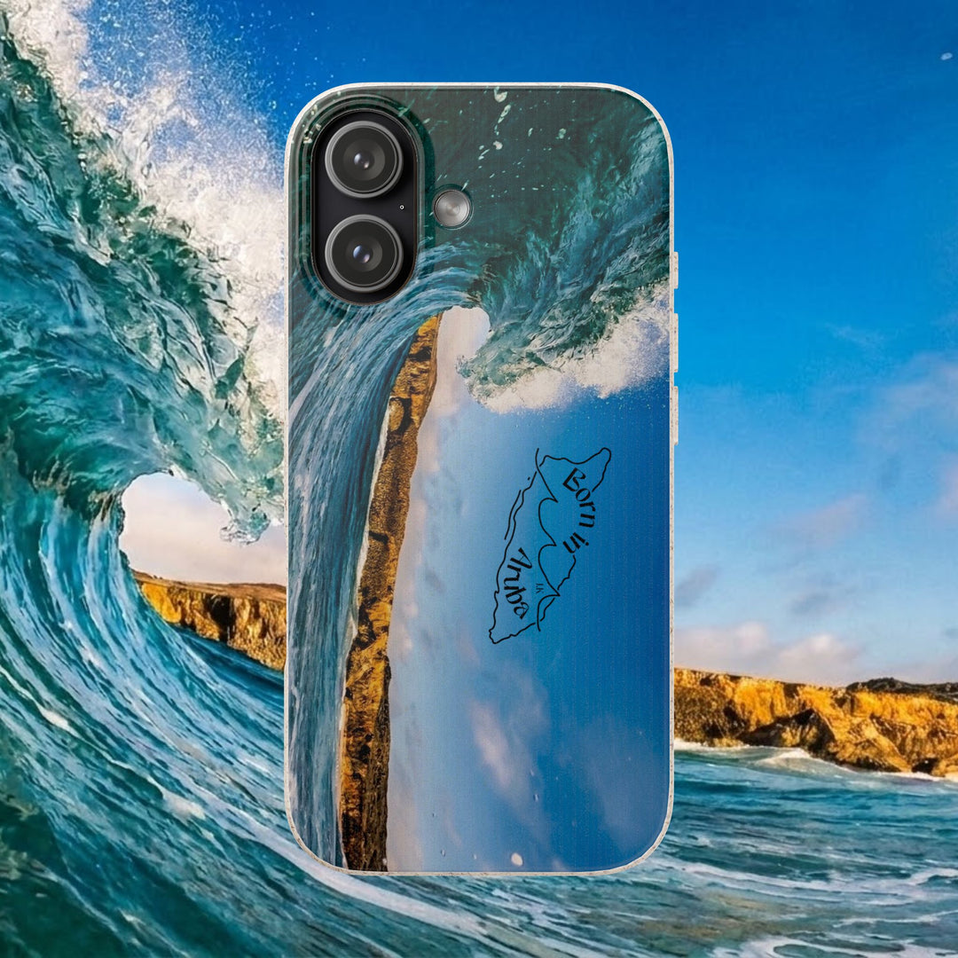 Biodegradable Phone Case ~ Shark Bay Wave, Aruba
