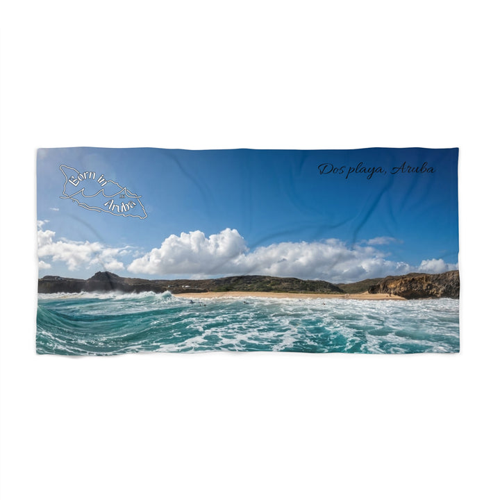 Born in Aruba ~ Dos Playa Landscape Beach Towel