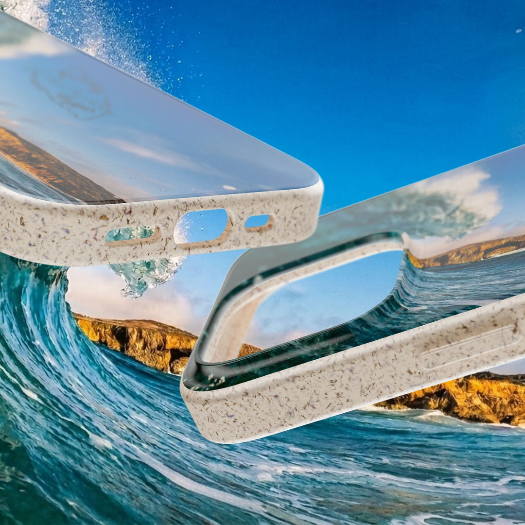 Biodegradable Phone Case ~ Shark Bay Wave, Aruba