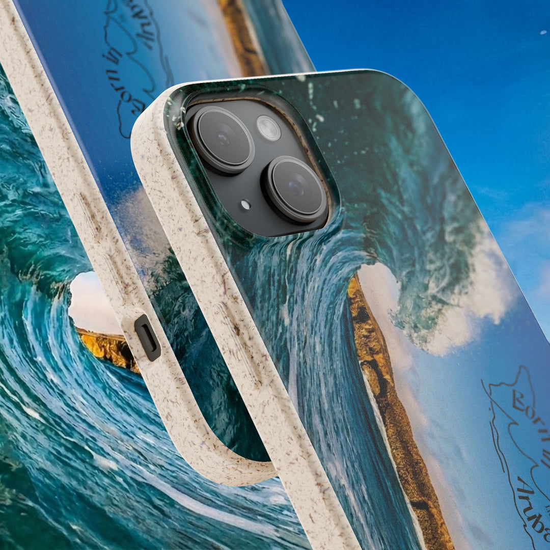 Biodegradable Phone Case ~ Shark Bay Wave, Aruba