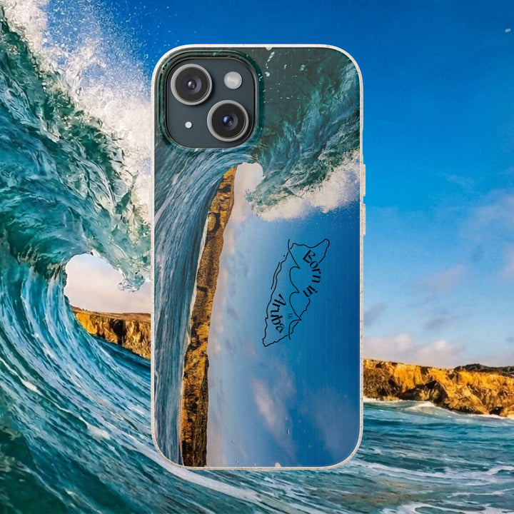 Biodegradable Phone Case ~ Shark Bay Wave, Aruba