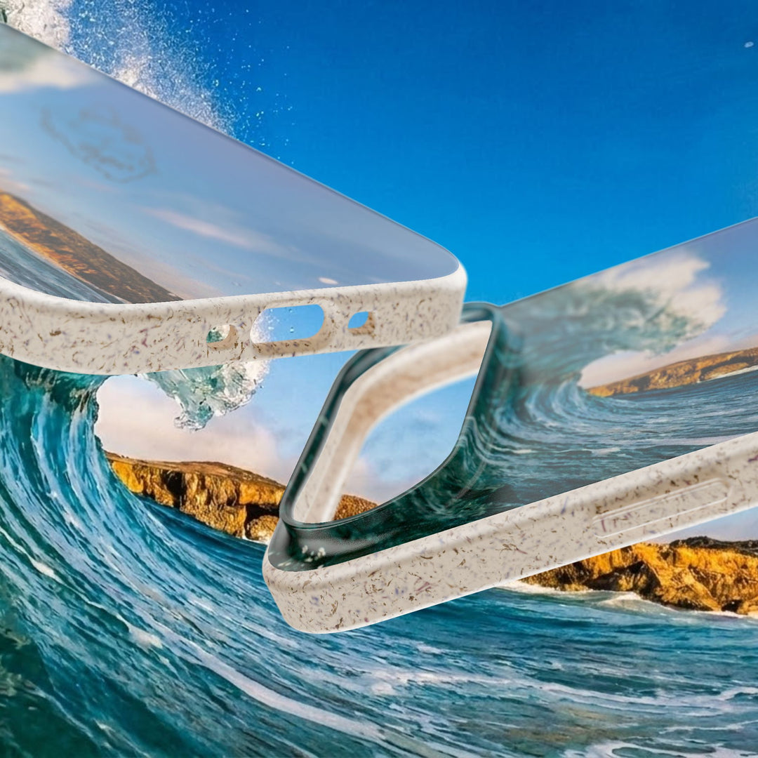 Biodegradable Phone Case ~ Shark Bay Wave, Aruba