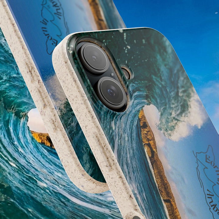 Biodegradable Phone Case ~ Shark Bay Wave, Aruba