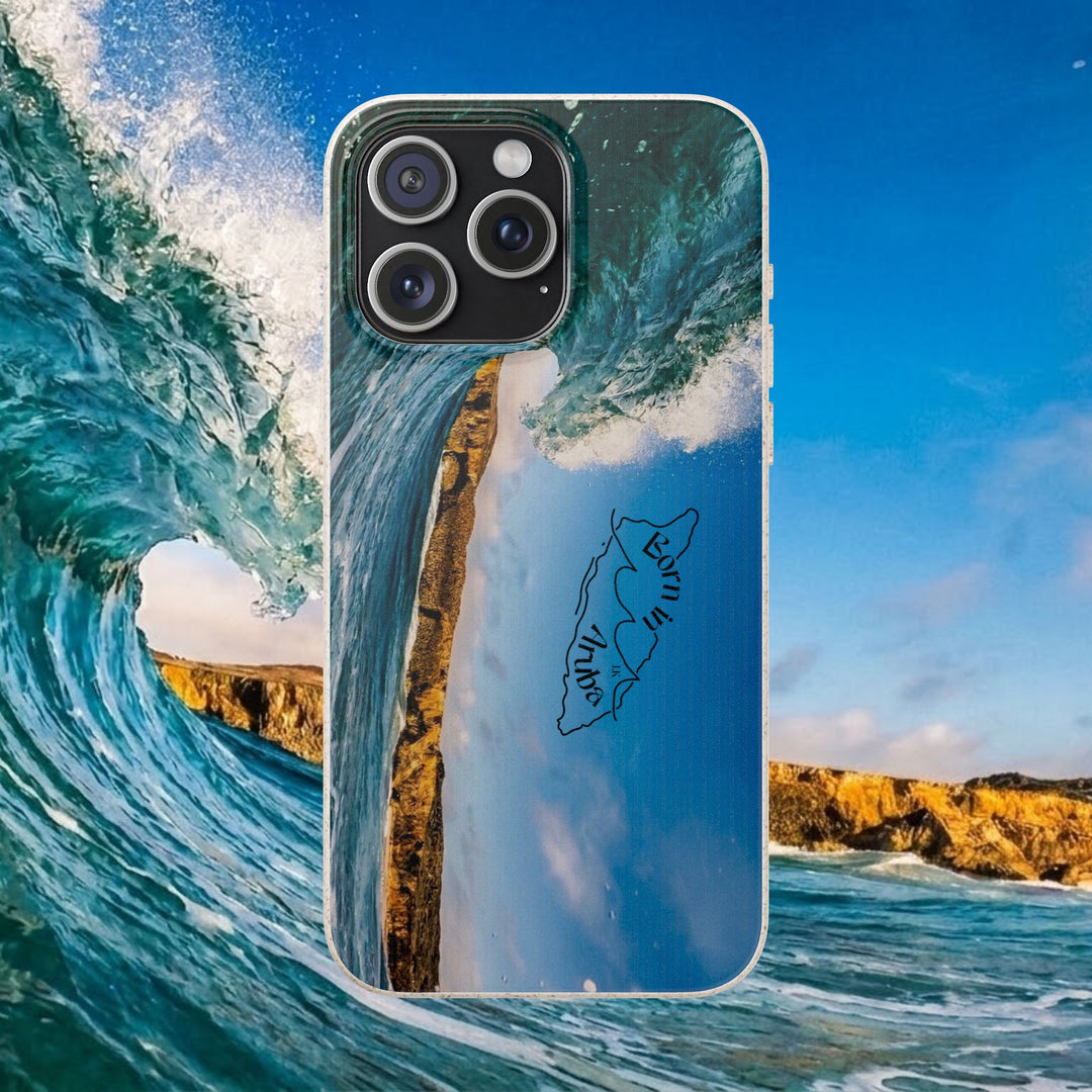 Biodegradable Phone Case ~ Shark Bay Wave, Aruba