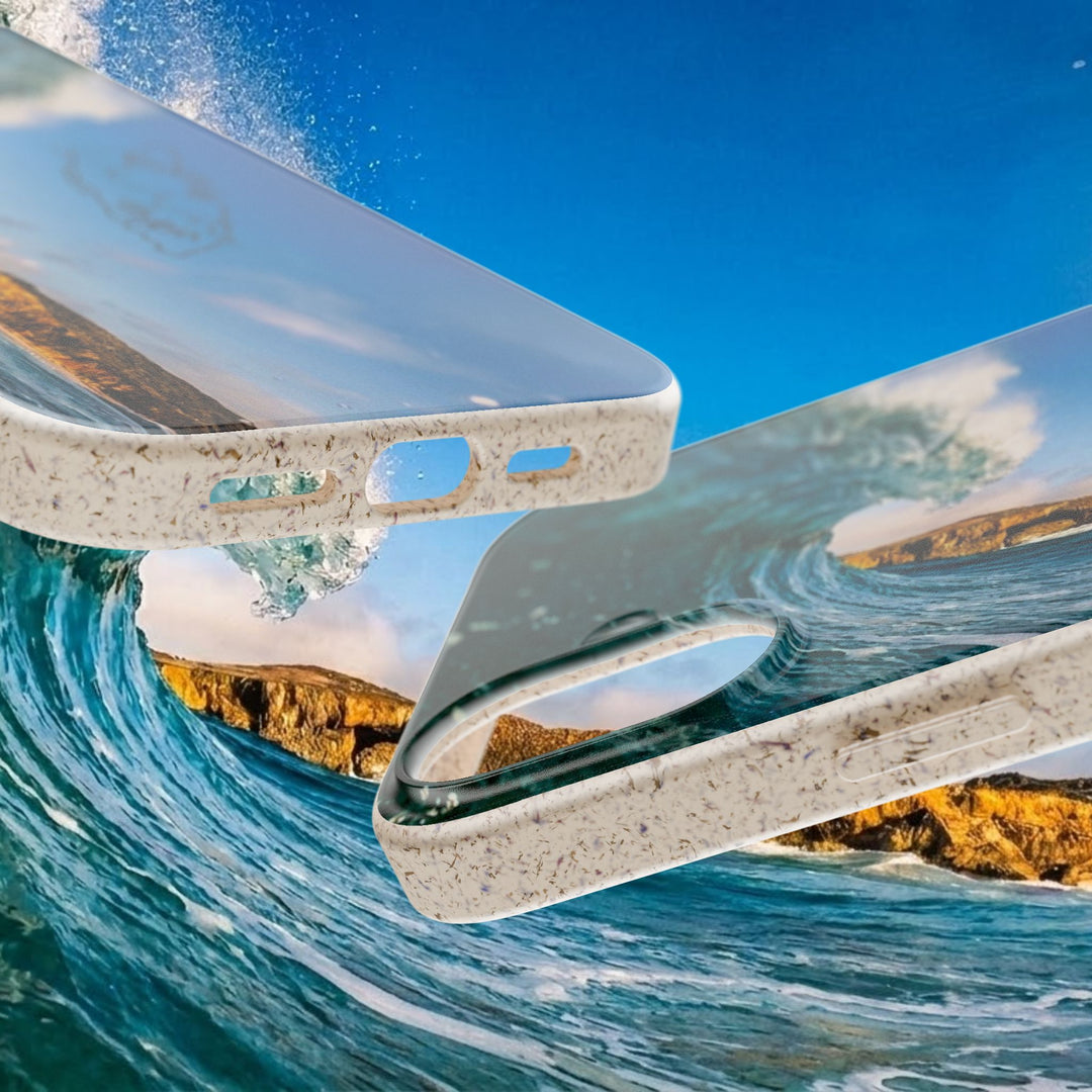 Biodegradable Phone Case ~ Shark Bay Wave, Aruba