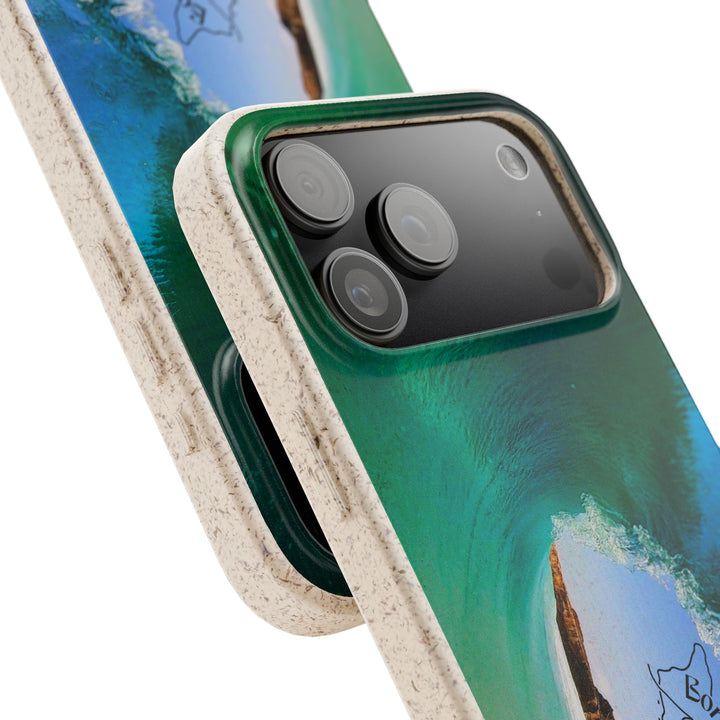 Biodegradable Phone Case — Dos Playa Wave, Eco-Friendly