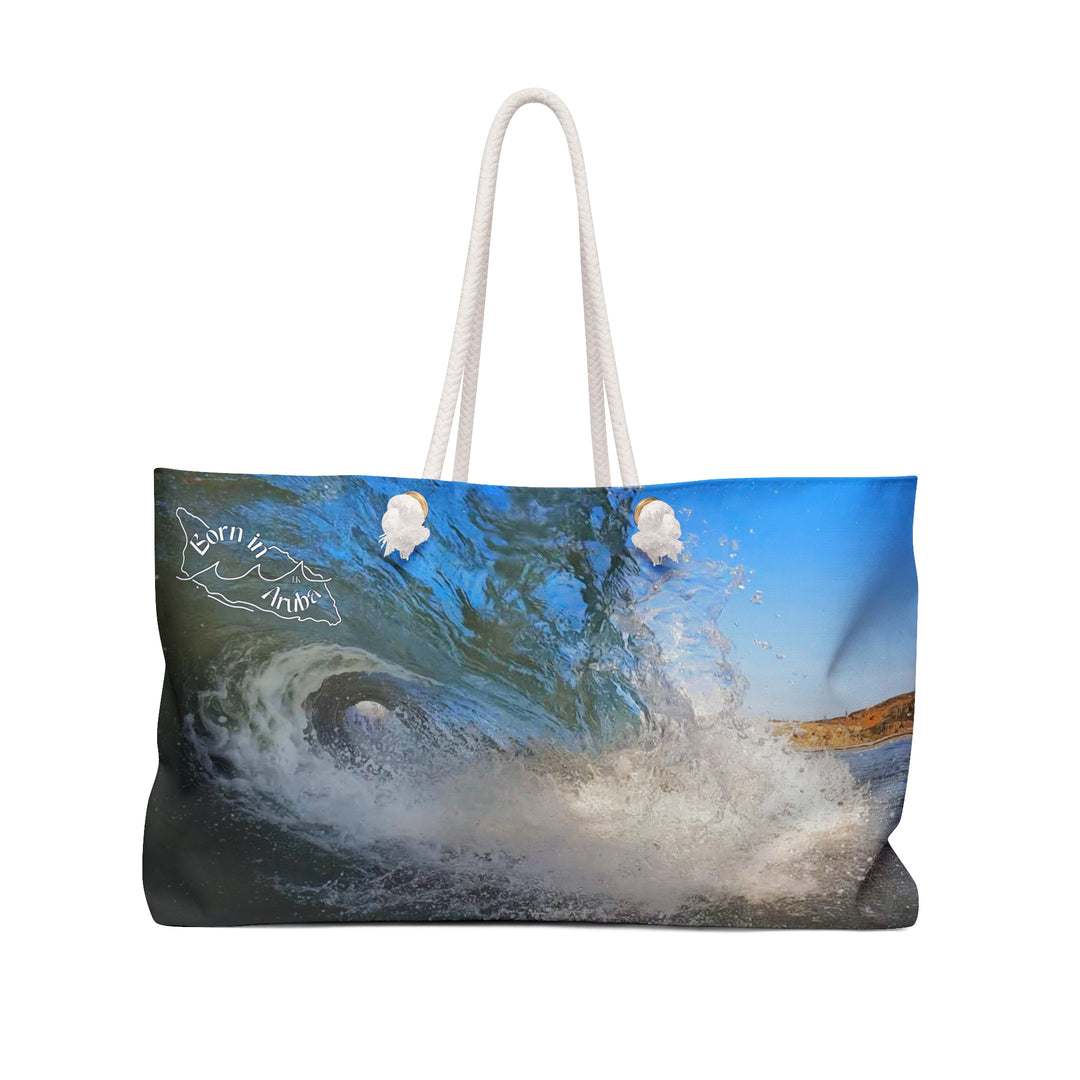 Born in Aruba ~ Andicuri Deep Blue Barrel Weekender Bag