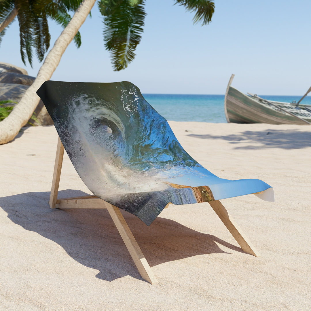Born in Aruba ~ Andicuri Wave Beach Towel